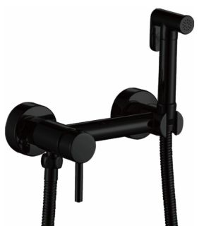 Гигиенический душ со смесителем Haiba HB5510-7 чёрный матовый